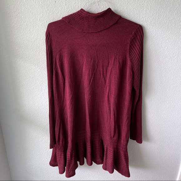 DRESS BARN RUFFLE CARDIGAN - Picture 2 of 3